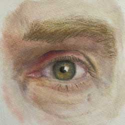 Craigs Eye by Chrysti Atkins Fine Art Artist Bendigo