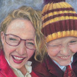 The Cha and Me by Chrysti Atkins Fine Art Artist Bendigo